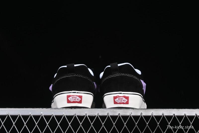 Vans Knu Skool Purple Grape Love Comfortable Fashion Slip-Resistant Wear-Resistant Low-Top Casual Skate Shoes - VN0009QC6BT1