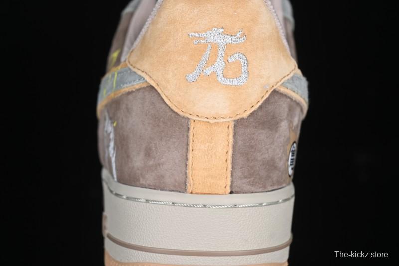 Nike Air Force 1'07 Low "Kakarot" Dragon Ball Z Custom Casual Sneakers for Autumn Winter - CD1212-666