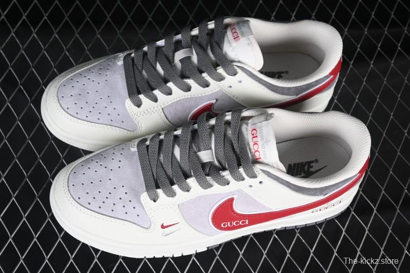 Nike SB Dunk Low Gucci x Stone Island Triple Collaboration Anniversary Custom Low-Top Casual Sneakers - DJ2024-124