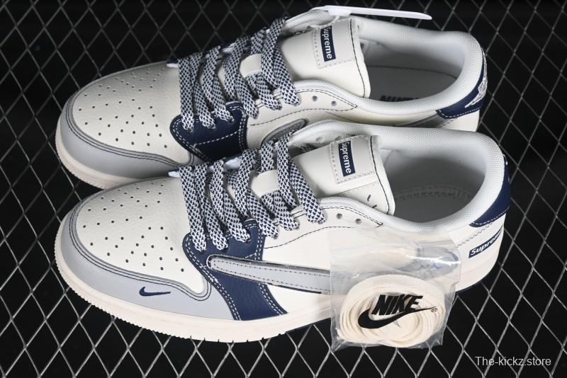 Supreme x Nike Low-Top Sneaker - Navy & White Edition