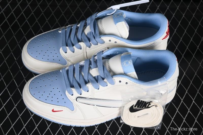 Nike Travis Scott x Fragment Design x Air Jordan 1 Low OG SP Casual Sneakers - XS7089-528