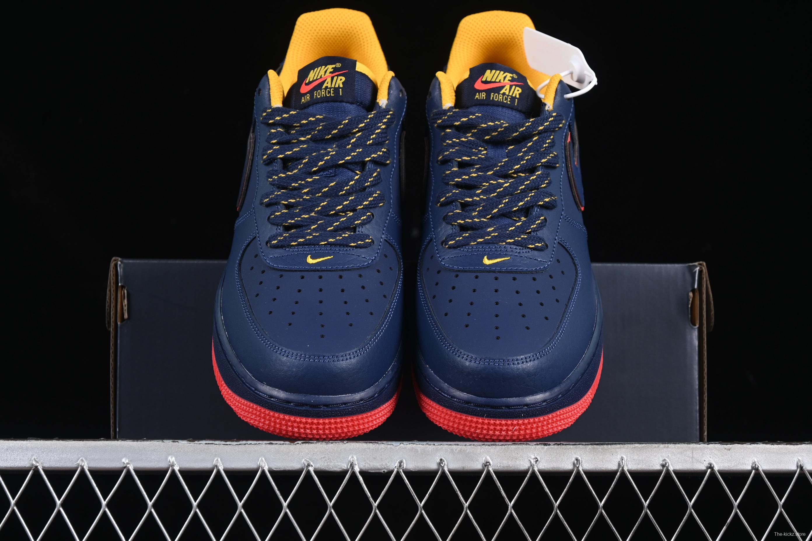 Nike Air Force 1'07 Low Casual Sneakers with Full-Length Air Cushion - HV5752-410