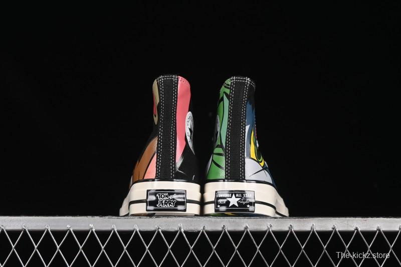 Converse Chuck Taylor All Star 1970s High Top Canvas Sneakers with Tom and Jerry Design - A15110C