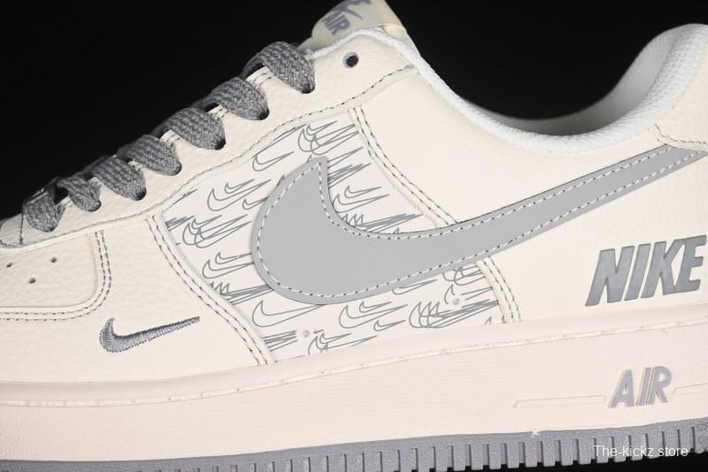Nike Air Force 1 '07 Low Collaboration Sneakers with Double Swoosh Design - HH7518-070
