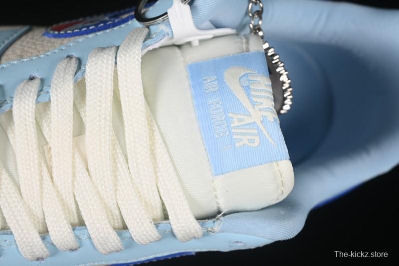 Nike Air Force 1'07 Low Doraemon Casual Sneakers with Full-Length Air Cushion - DF0188-059