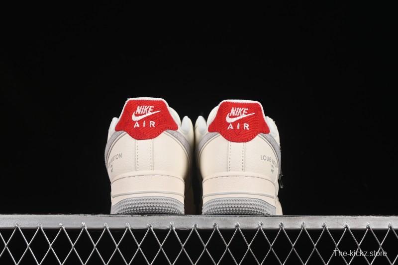 Nike Air Force 1 '07 Low LV Collaboration Grey Denim Swoosh Casual Sneakers - XX3168-135