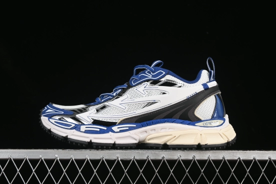 Off-White Be Right Low-Top Lifestyle Sneakers in White Blue - X.E5