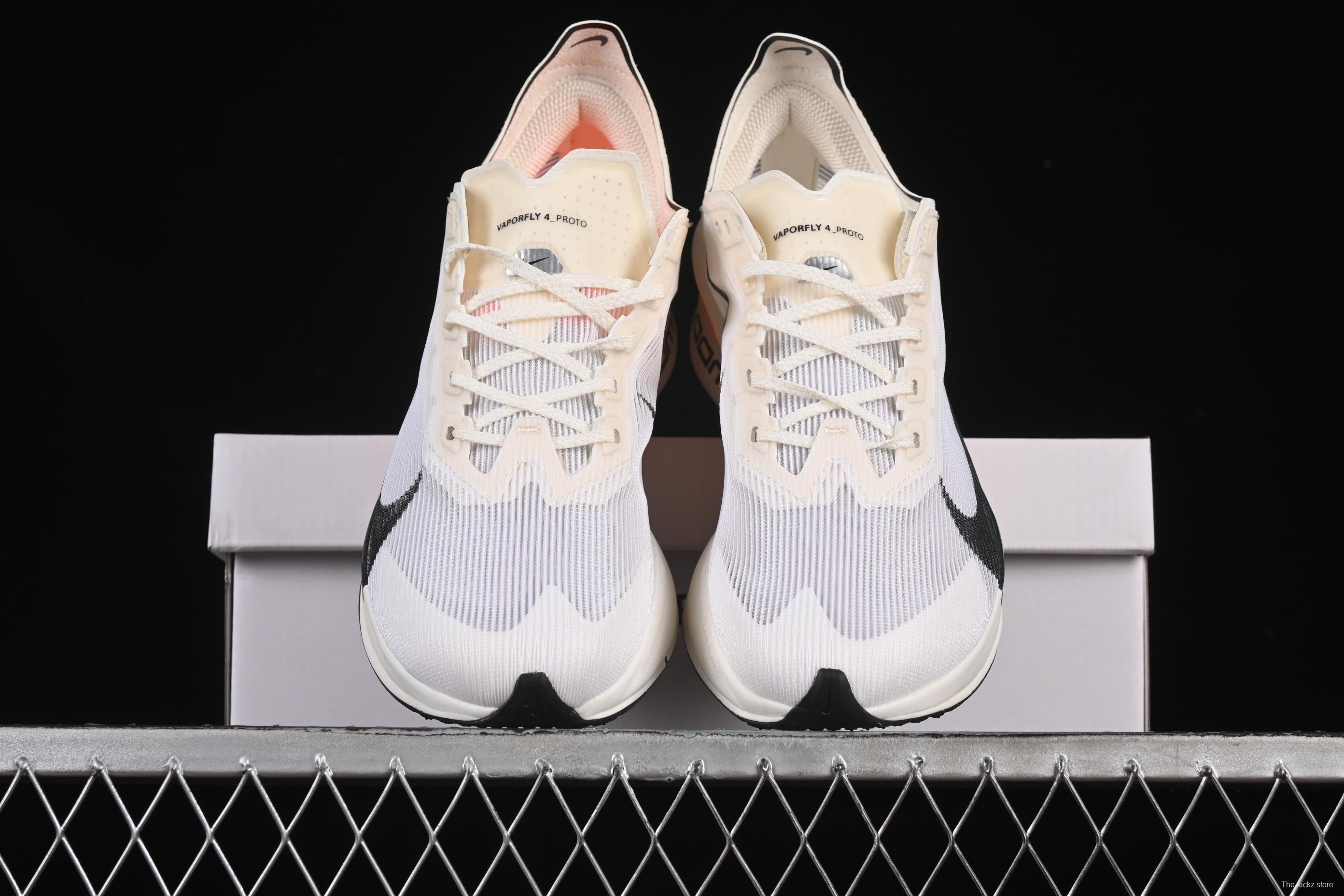 Nike ZoomX Vaporfly NEXT% 4 Marathon Series Road Racing Ultra-Light Cushion Running Shoes - HF6413-100