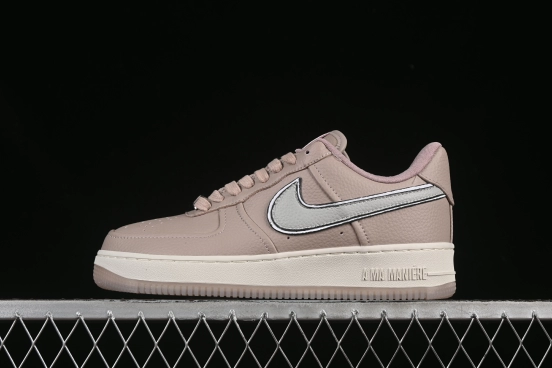 Nike A Ma Maniére x Air Force 1'07 Low Casual Sneakers with Premium Leather and Signature Lining - HF4084-200