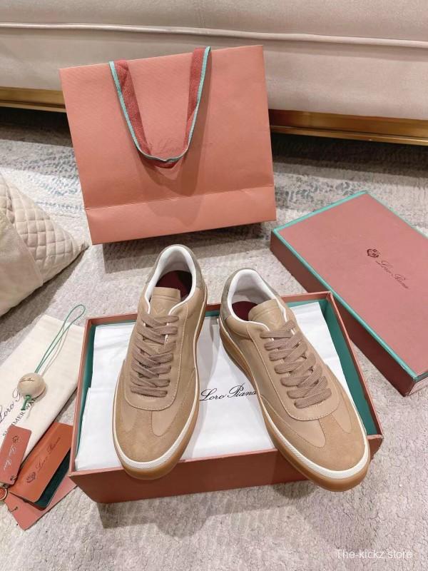 2025 Unisex Le Parmentier Beige Cream Leather Sneakers High Version LY00320(F)/LY00330(M)