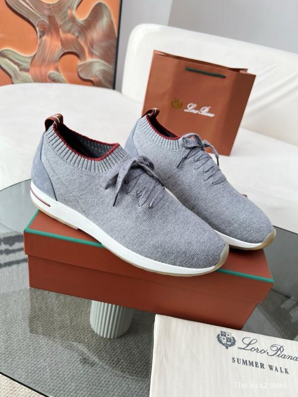 2024 Men LP Gray Wool Knit Sneakers MJ00330