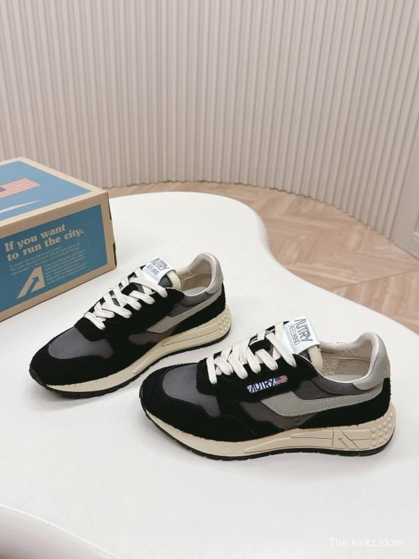 2024 Unisex Autry Black Grey White Leather Mesh Sneakers MJ00330