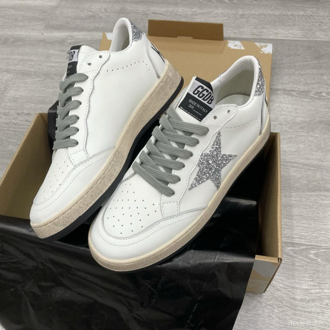 2024 Unisex GGDB White Grey Leather Sneakers MJ00260