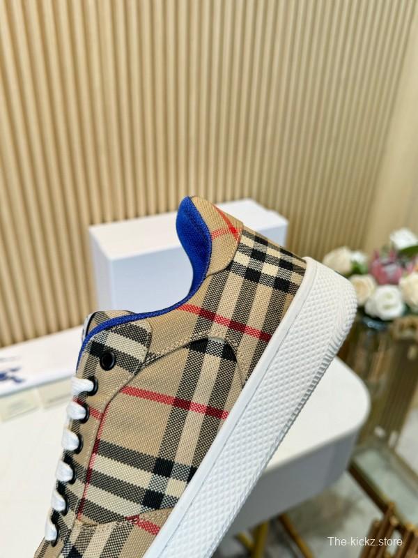 2024 Unisex Burberry Beige Black Cotton Casual Shoes MJ00320