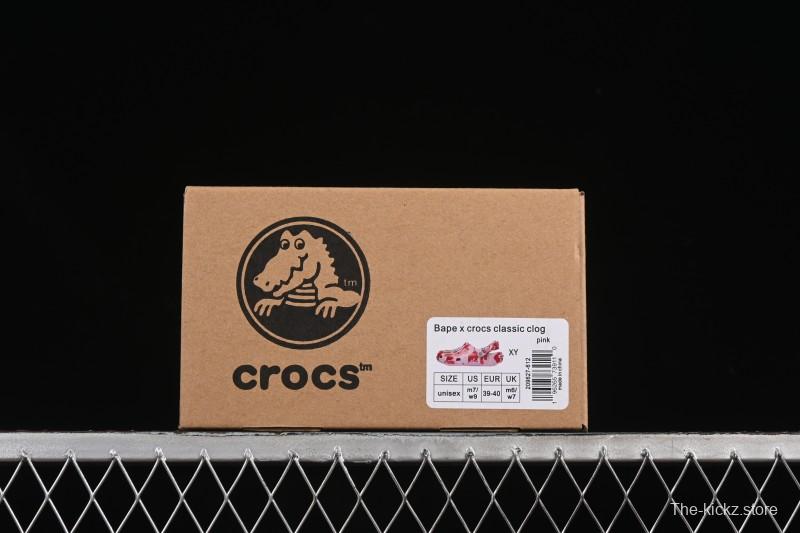 Bape x Crocs Classic Clog Camo Print Comfortable Versatile Clogs - B.D4