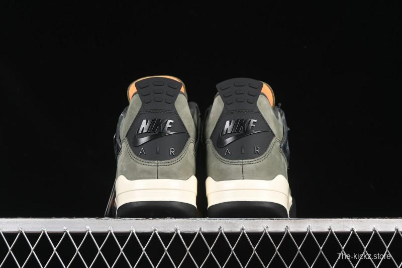Nike Air Jordan 4 Retro OG Undefeated Collaboration Olive Green Suede - IB1519-200