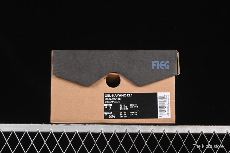 Asics Gel-Nimbus 12.1 Retro Breathable Cushioned Men's Running Shoes - 1203A675-100