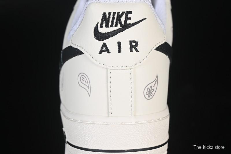 Nike Air Force 1 '07 Low Casual Sneakers in White Black - ZH0318-128