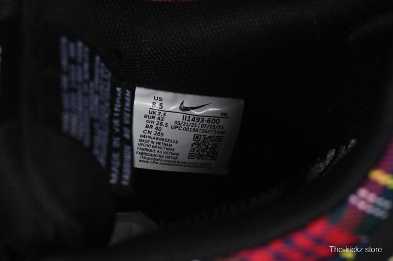 Nike SB Dunk Low Nardwuar Collaboration Scottish Plaid Low-Top Casual Skate Shoes - II1493-600