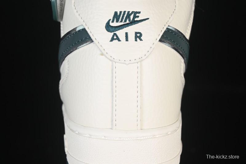 Nike Air Force 1'07 Mid Casual Shoes with Reflective Design and Full-Length Air Cushion - XL0236-235
