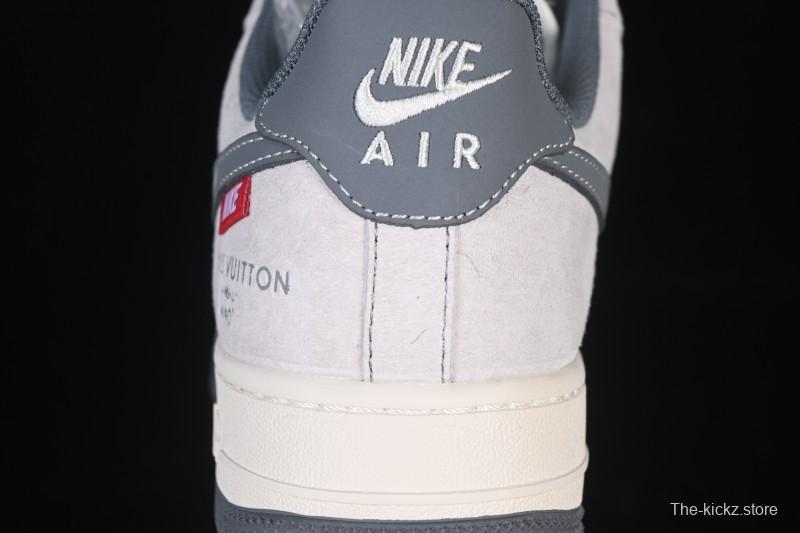 Nike Air Force 1 '07 Low LV Collaboration Grey Hook Woven Label Casual Sneakers - CX5050-Y25