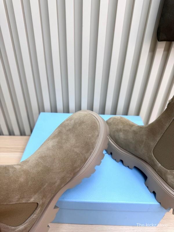 Prada Platform Ankle Boots with Elastic Design - LY0340