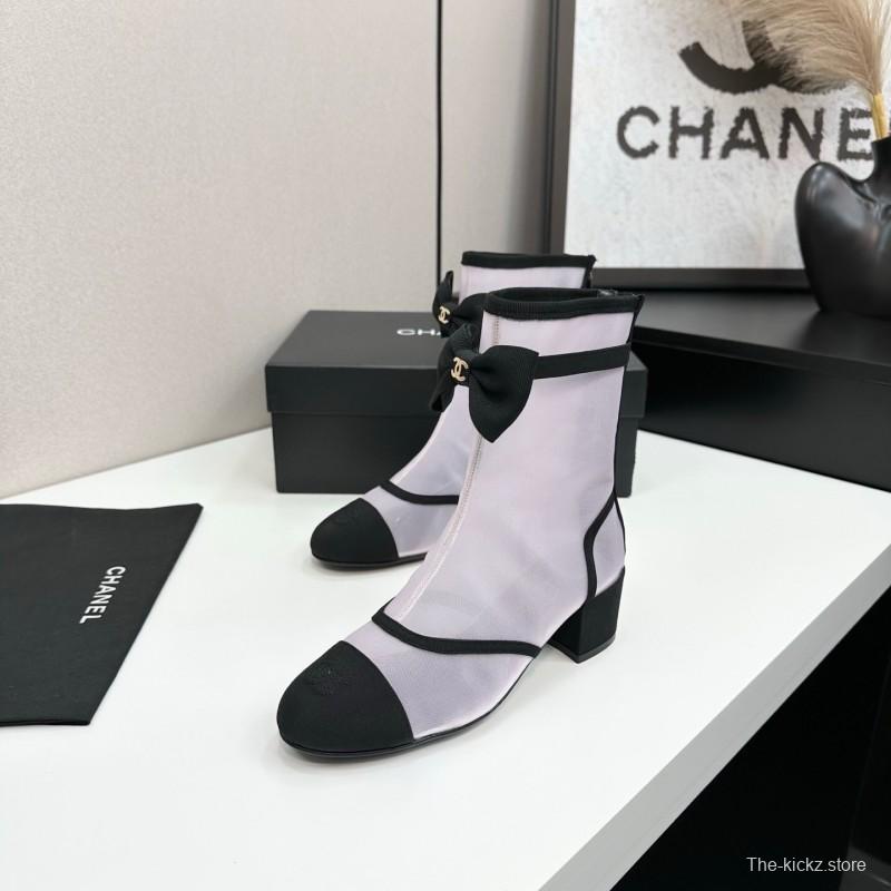 Chanel Classic Bow Ankle Boots - LY00
