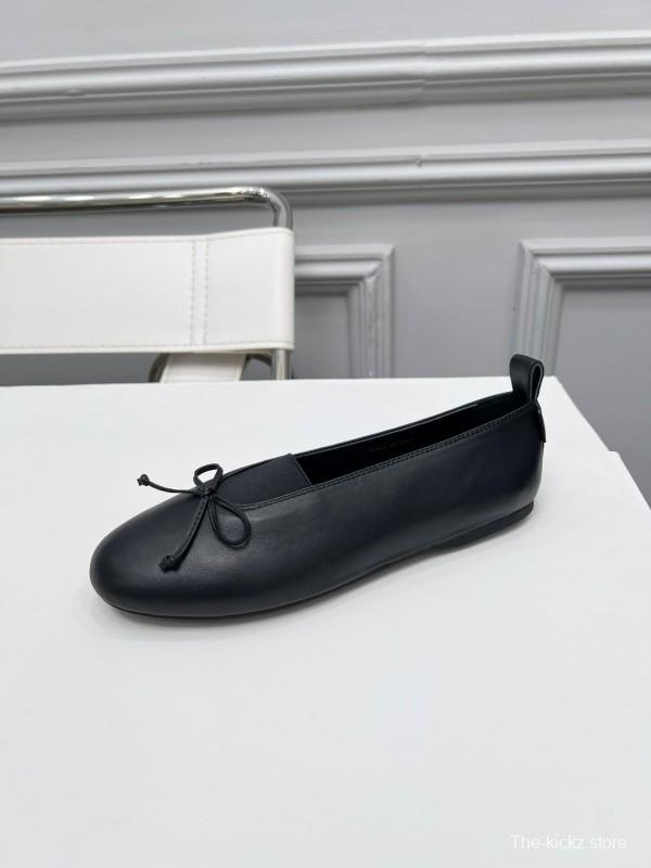 Miu Miu Ballerina Flats with Bow Mary Jane Design - LY00260