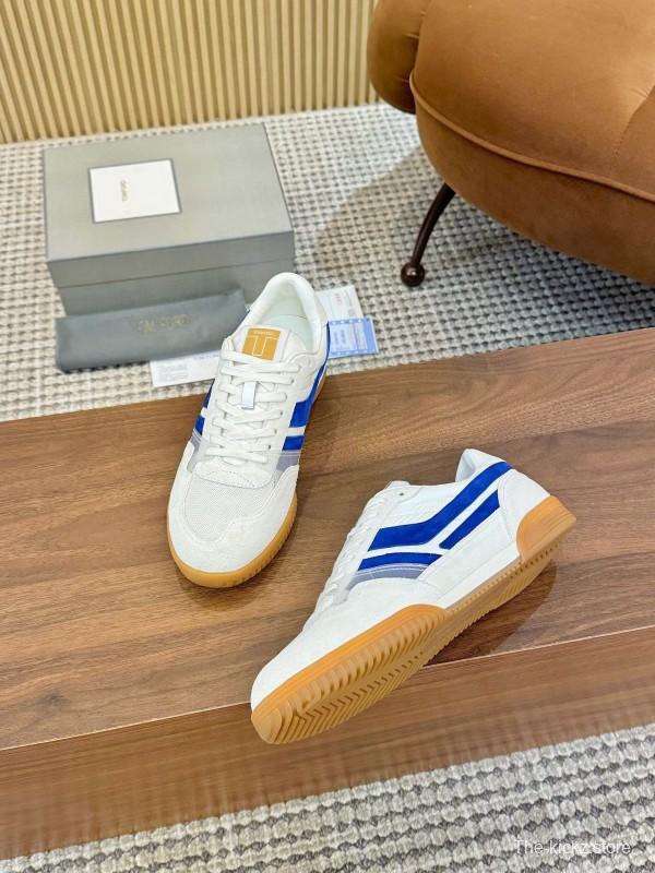 Tom Ford 2025 SS Casual Shoes with Classic Color Blocking and Imported Leather Insole - AS00350