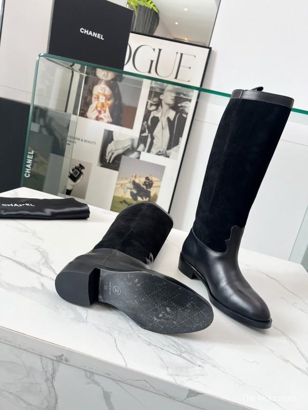 Adidas 2025 SS Suede Patchwork Chelsea Riding Boots Western Cowboy Boots - ModelX