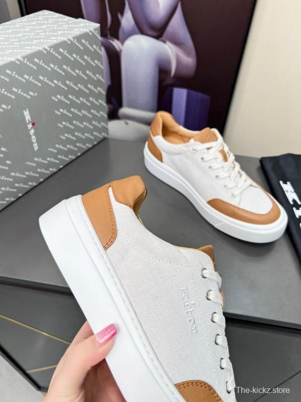 Kiton 2025 SS Tie-Detail Old Money Style Casual Men's Shoes - KFY00320