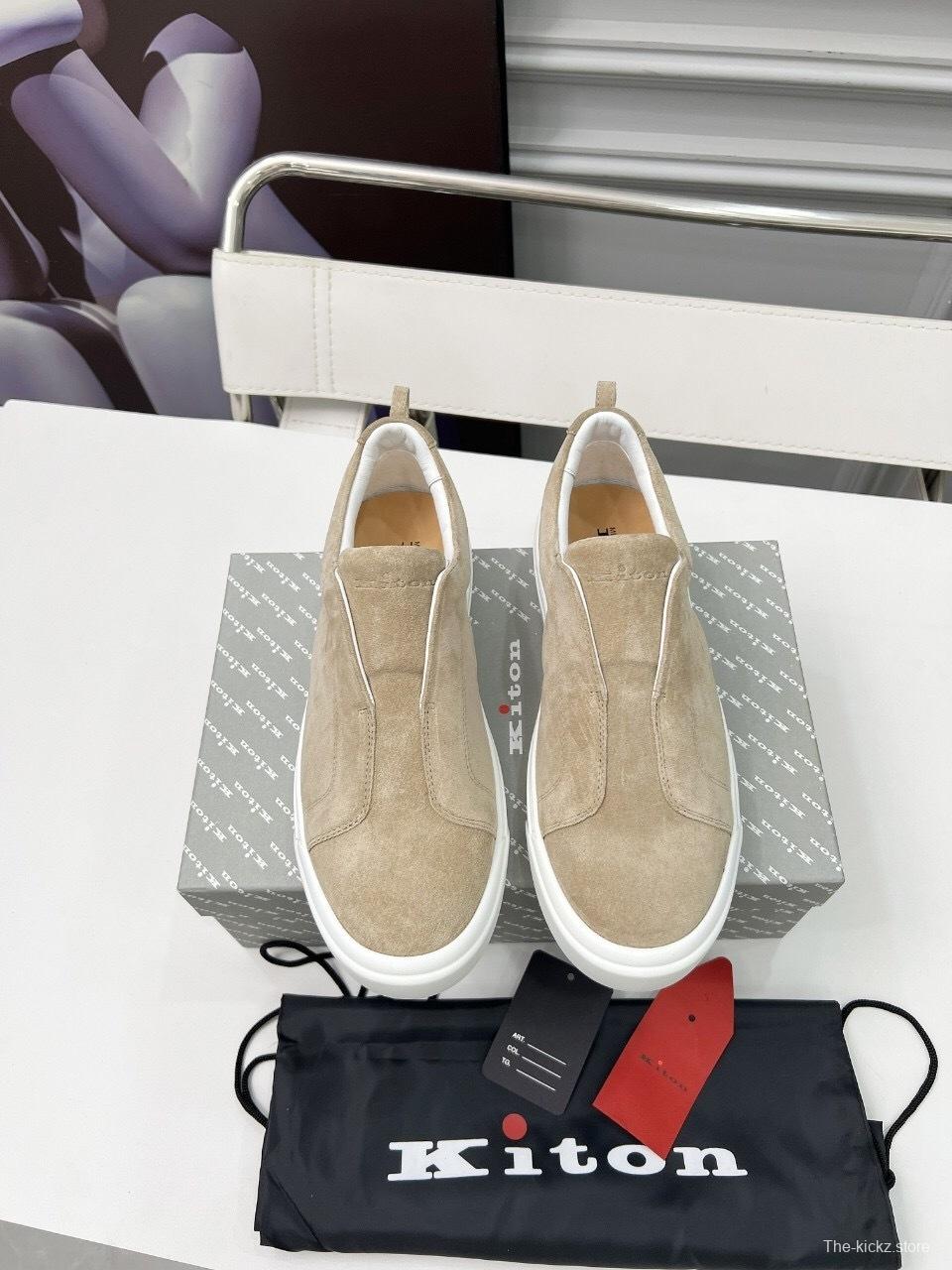 Kiton 2025/SS Slip-On Casual Men's Shoes - KFY00320