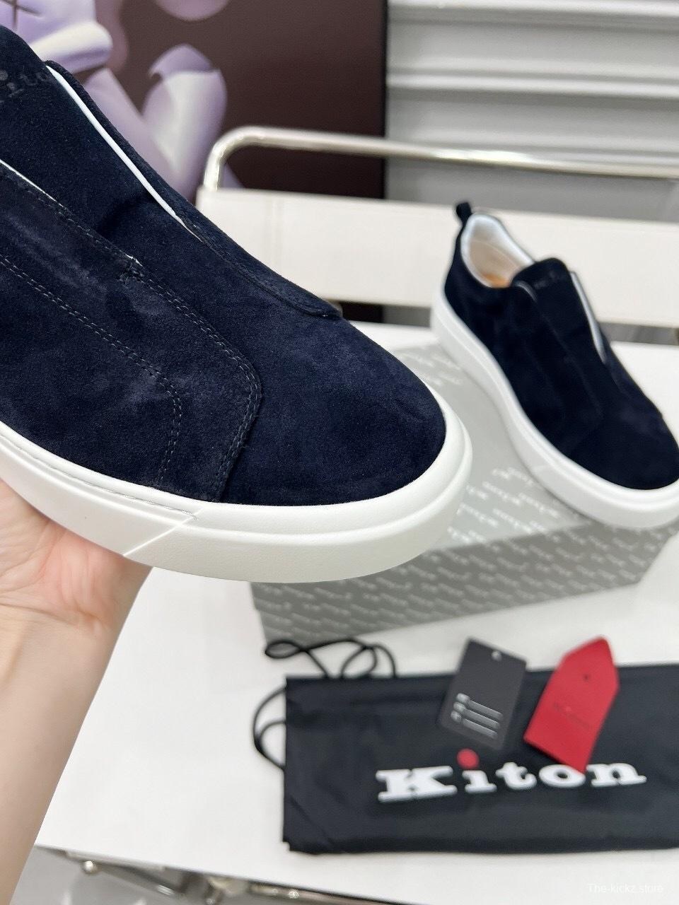 Kiton 2025 SS Slip-On Casual Men's Shoes - KFY00320