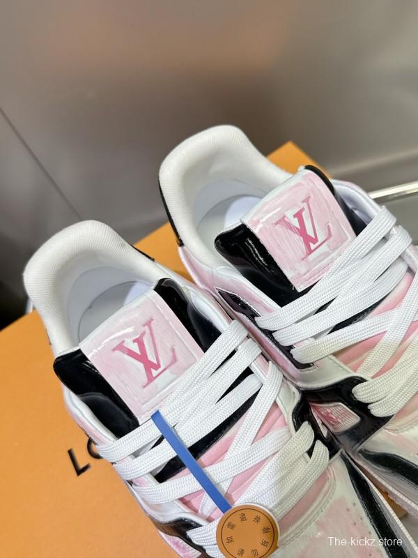 Louis Vuitton Trainer Basketball Series Cracked Ice Glue Process Sneakers - LY00490