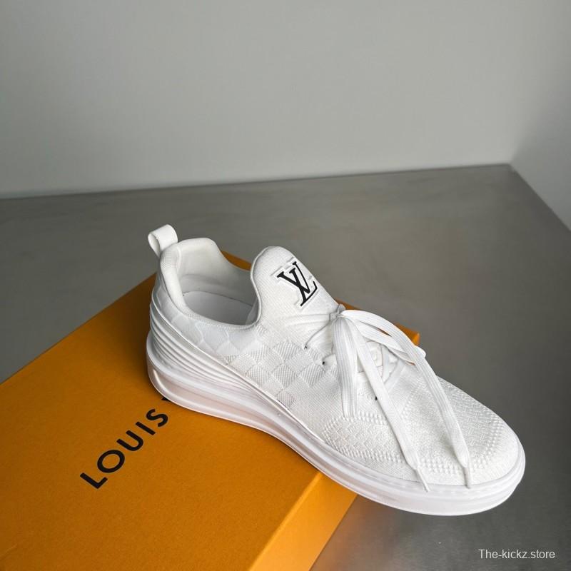 Louis Vuitton Beverly Hills Monogram Knit Sneakers with Imported IP Foam Sole - YC
