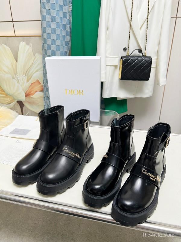 Dior 2025/SS New Autumn Winter British Style Brogue Platform Martin Boots - LY00330