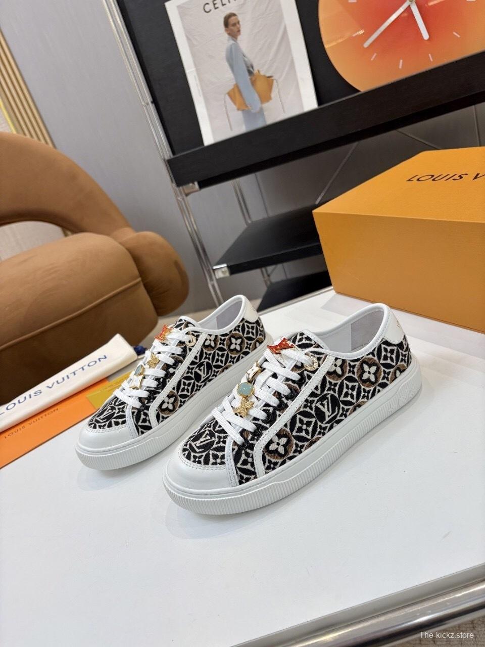 Louis Vuitton Lagoon Series Denim Sneakers with Buckle - AS00300