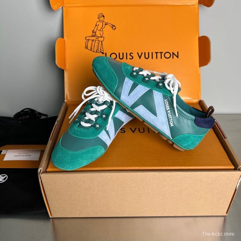 Lv Sneakerina 2025 SS Ballet Flat Low-Top Lace-Up Casual Shoes - YC