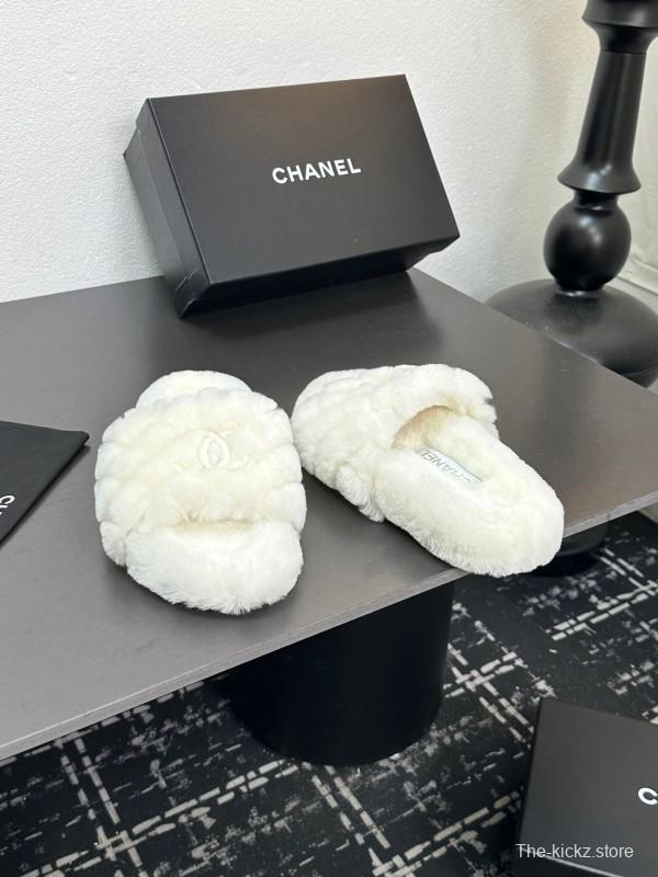 Chanel 2025SS Fashion Fur Slippers - LY00250